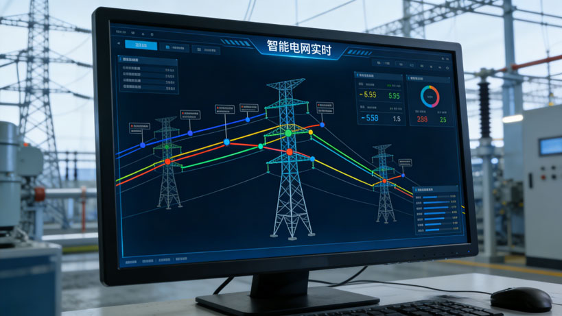 工业计算机电力系统图,工业一体机,工业平板电脑,国产工控机