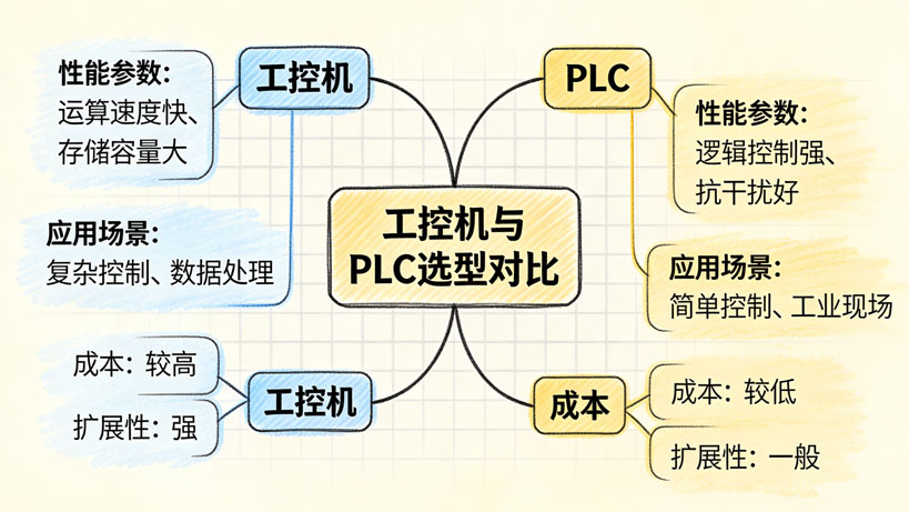 工控机与PLC选型对比,工业一体机,工业平板电脑,国产工控机